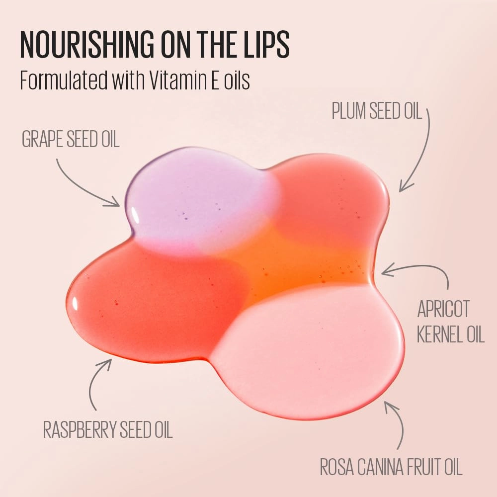Kaja Juicy Glass Lip Plumping Oil | 02 Raspberry Refresher | Hydrating, Feel Plumped and Lightweight with Vitamin Tree Fruit Oil, Vegan, Cruelty-Free, Clear Tint Stain Shine Gloss Plumper