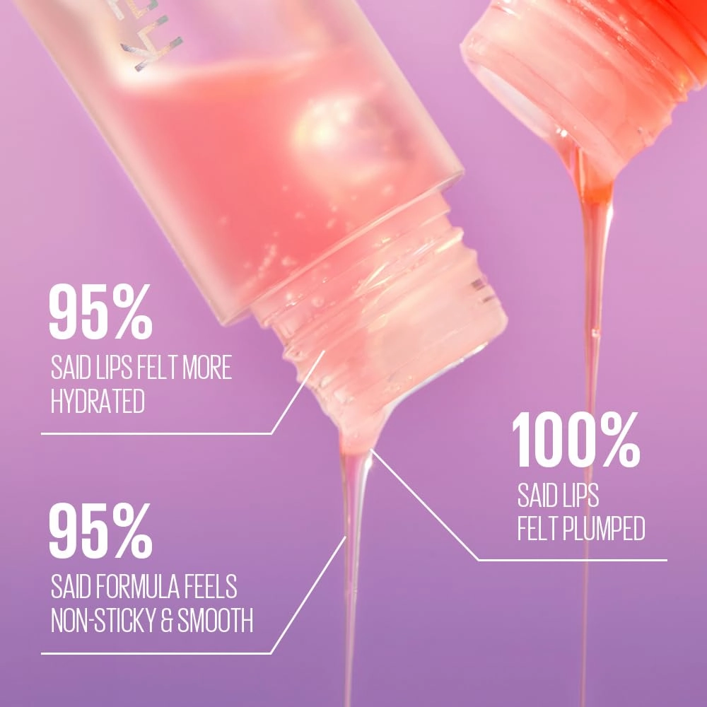 Kaja Juicy Glass Lip Plumping Oil | 02 Raspberry Refresher | Hydrating, Feel Plumped and Lightweight with Vitamin Tree Fruit Oil, Vegan, Cruelty-Free, Clear Tint Stain Shine Gloss Plumper