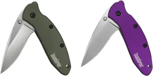 Kershaw Scallion Pocket Knife, 2.4 inch Folding Blade, SpeedSafe Assisted Opening, Perfect EDC, Made in the USA, Multiple Styles