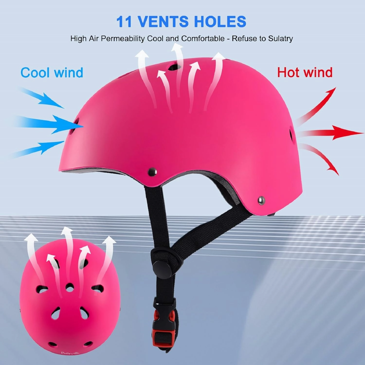 Kids Bike Helmet,Boys Girls Helmet Multi-Sport Helmet for Skateboard Roller Inline Skating Bicycle Scooter 3 Sizes