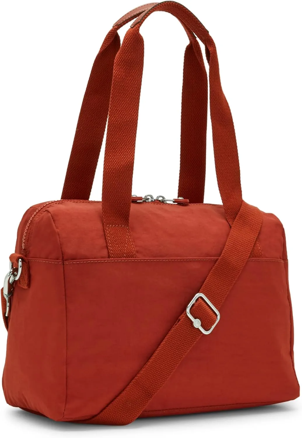 Kipling Women's Klara Handbag, Organize Accessories, Removable Shoulder Strap, Dual Carry Handles, Crinkle Nylon Bag