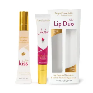 Kiss Lip Duo by Dr. Anna Cabeca - Revitalizing Feminine Cream Personal Moisturizer with Lip Renewal Complex