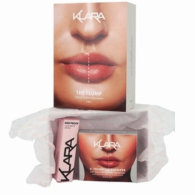 Klara Cosmetics The Plump Lip Kit - Lip Gift Set - Matte Liquid Lipstick Long Lasting Wear - Lip Plumper Advanced Formula for Fuller Lips - 3 pc
