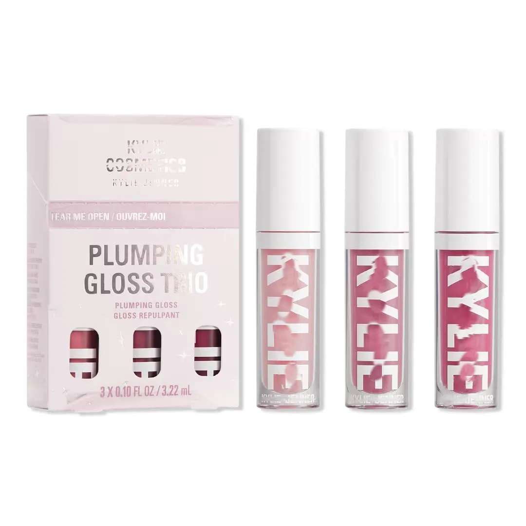 KYLIE Plumping Lip Gloss Trio Holiday Gift Set - Limited Edition