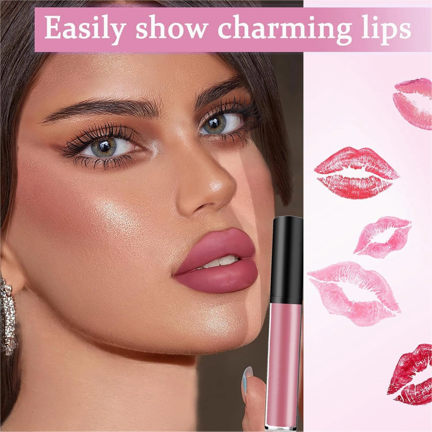 Lassi Lips Staining Lip Oil, Hailnrothwad 12 Colors Cream Texture Lipstick, Non-stick to Cup Non-fading Long Lasting Moisturizing (#1,#2,#3,#4)