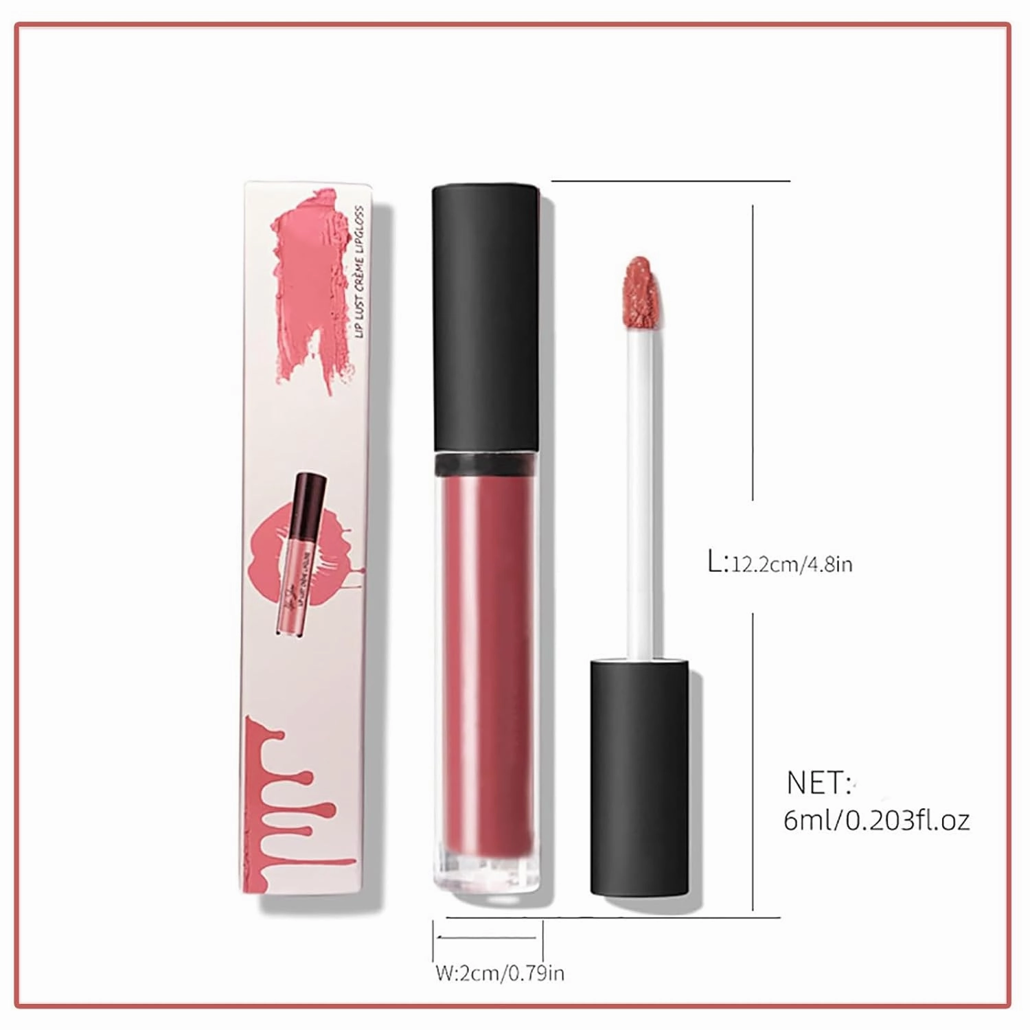 Lassi Lips Staining Lip Oil, Hailnrothwad 12 Colors Cream Texture Lipstick, Non-stick to Cup Non-fading Long Lasting Moisturizing (#1,#2,#3,#4)