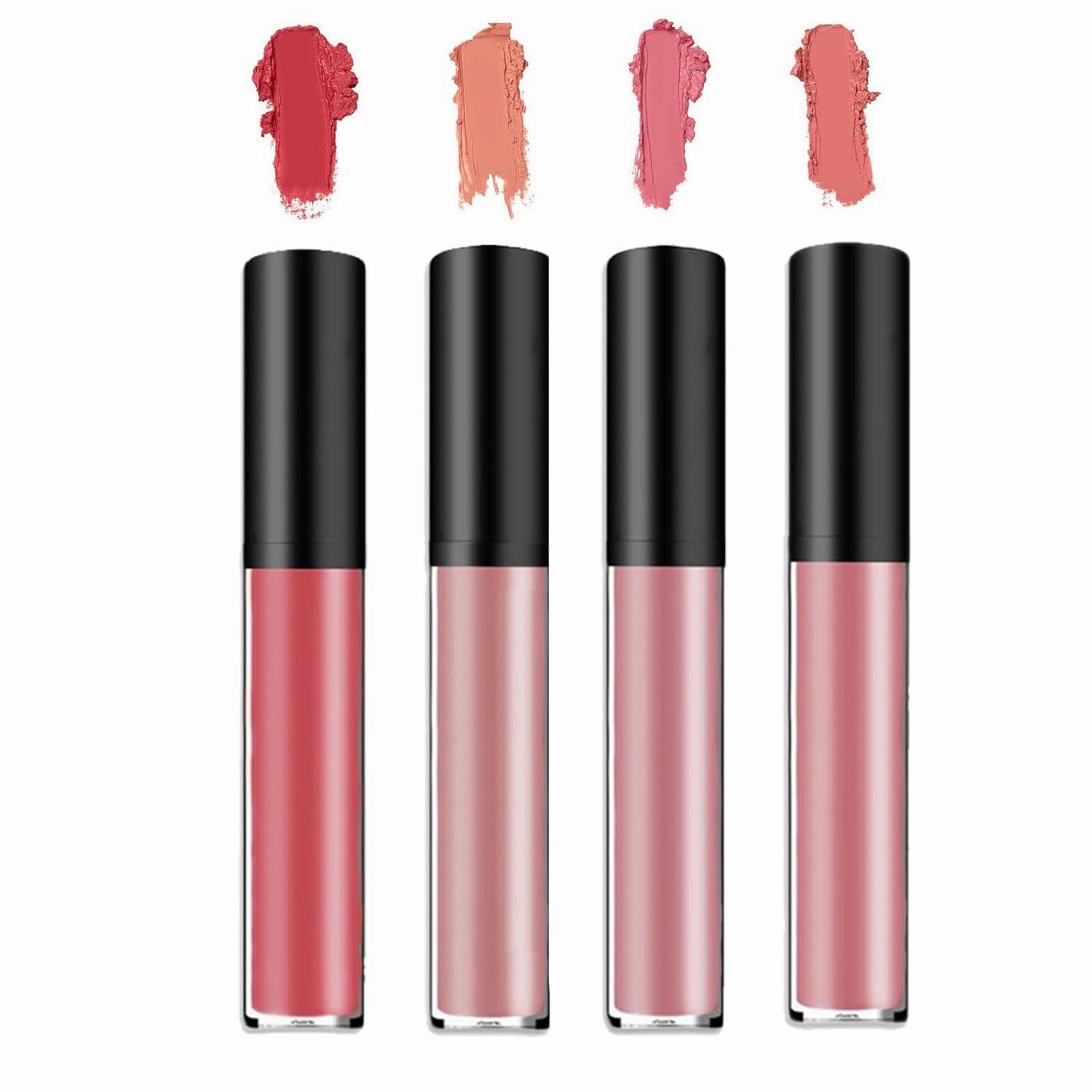 Lassi Lips Staining Lip Oil, Hailnrothwad 12 Colors Cream Texture Lipstick, Non-stick to Cup Non-fading Long Lasting Moisturizing (#1,#2,#3,#4)