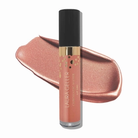 LAURA GELLER NEW YORK Chromatic Water Lip Tint, Holographic Lip Color, Water-Based Formula to Hydrate Dry Lips, Crème Brulee