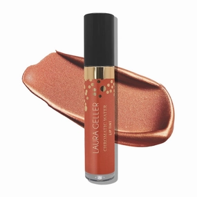 LAURA GELLER NEW YORK Chromatic Water Lip Tint, Holographic Lip Color, Water-Based Formula to Hydrate Dry Lips, Ginger