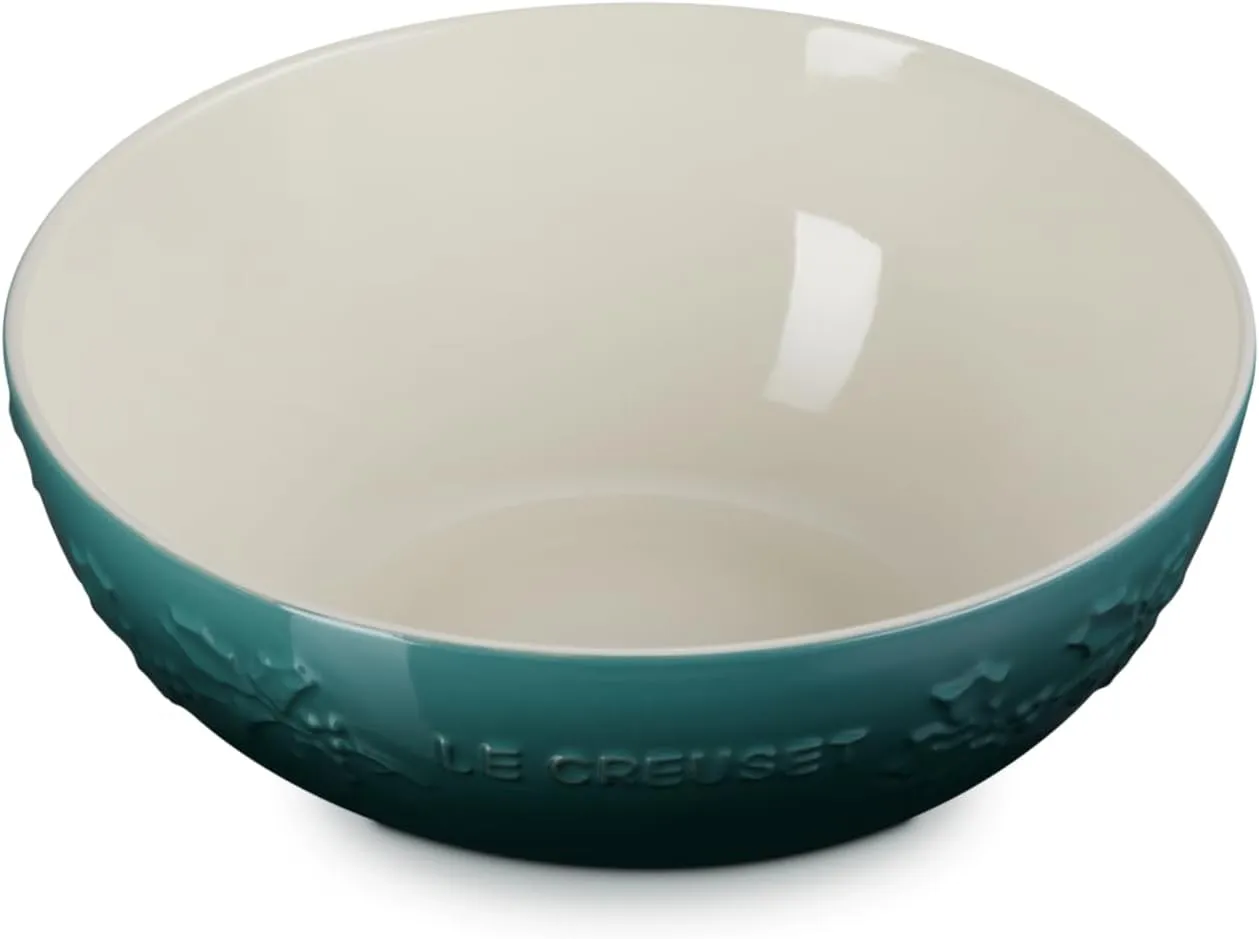 Le Creuset Stoneware Holly Collection Multi Bowl, 3.5 qt., Artichaut