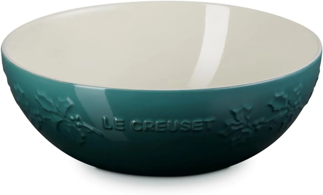 Le Creuset Stoneware Holly Collection Multi Bowl, 3.5 qt., Artichaut