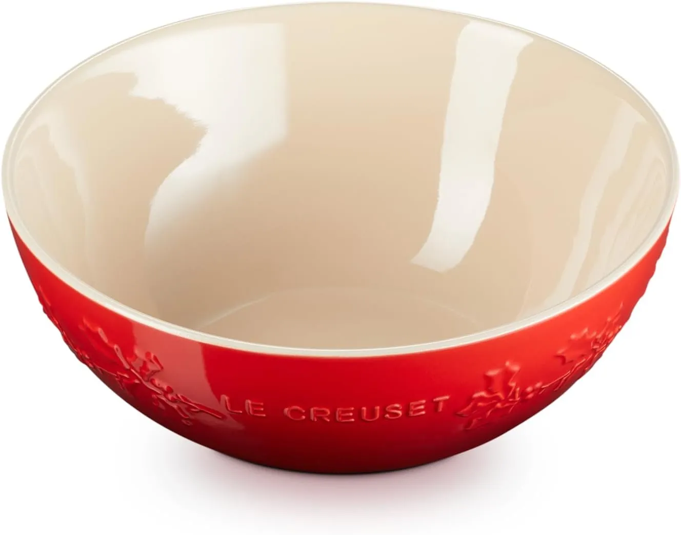 Le Creuset Stoneware Holly Collection Multi Bowl, 3.5 qt., Cerise