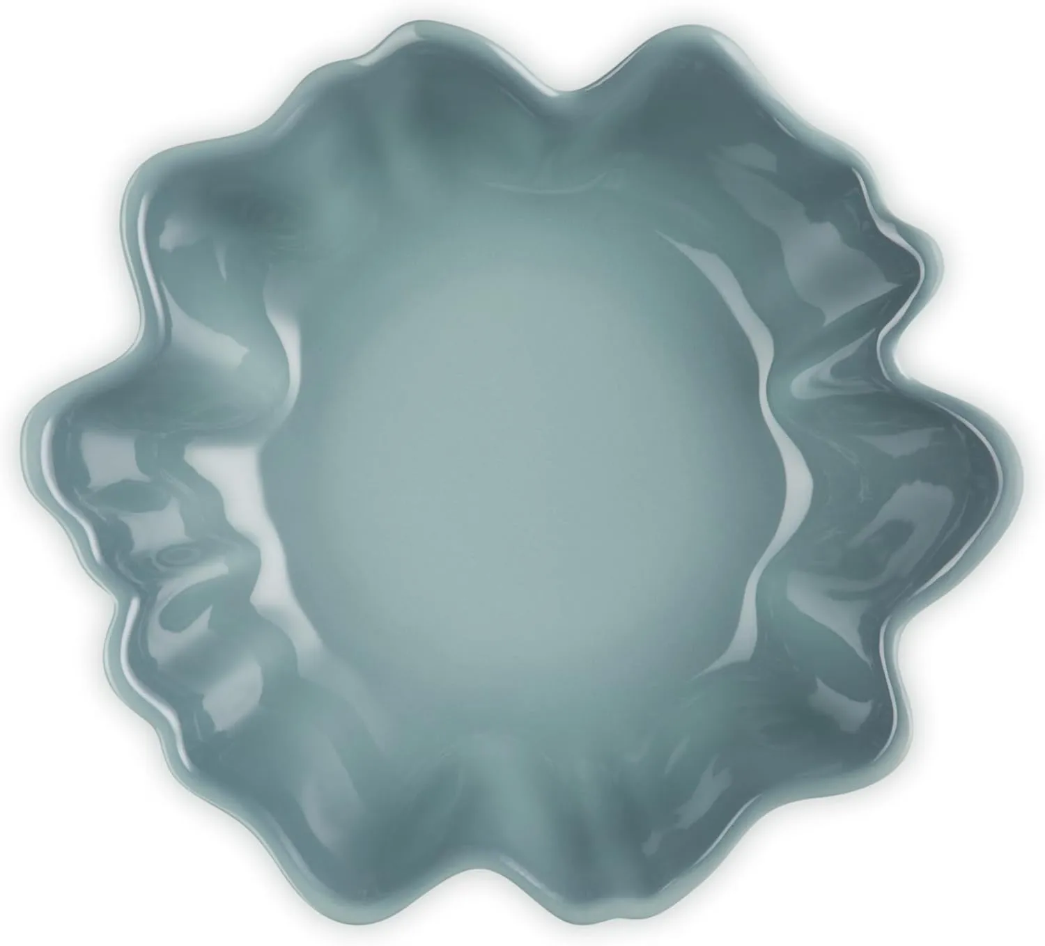 Le Creuset Stoneware Iris Serving Bowl, 15", Sea Salt