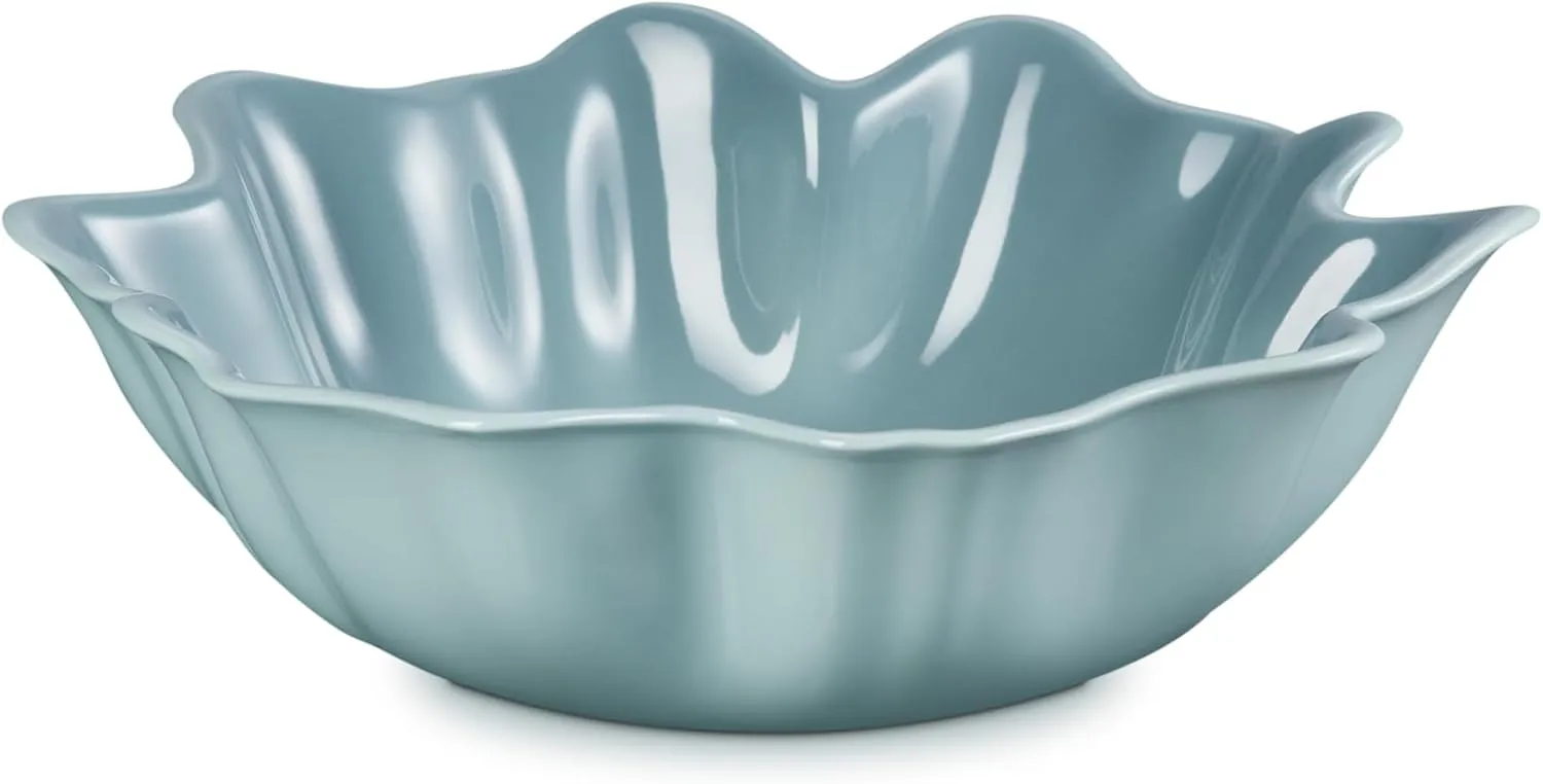 Le Creuset Stoneware Iris Serving Bowl, 15", Sea Salt