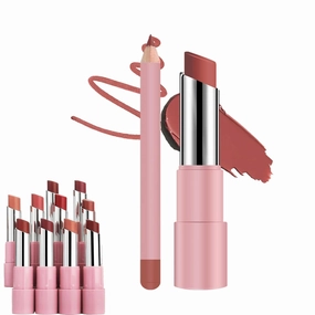 Lifter Glaze Oil Balm,Lip Balm With 24hrs Of Smooth,Long-Lasting Hydration, Smooth, Reduced Lip Lines, Long-Lasting Waterproof Matte Lipstick Set