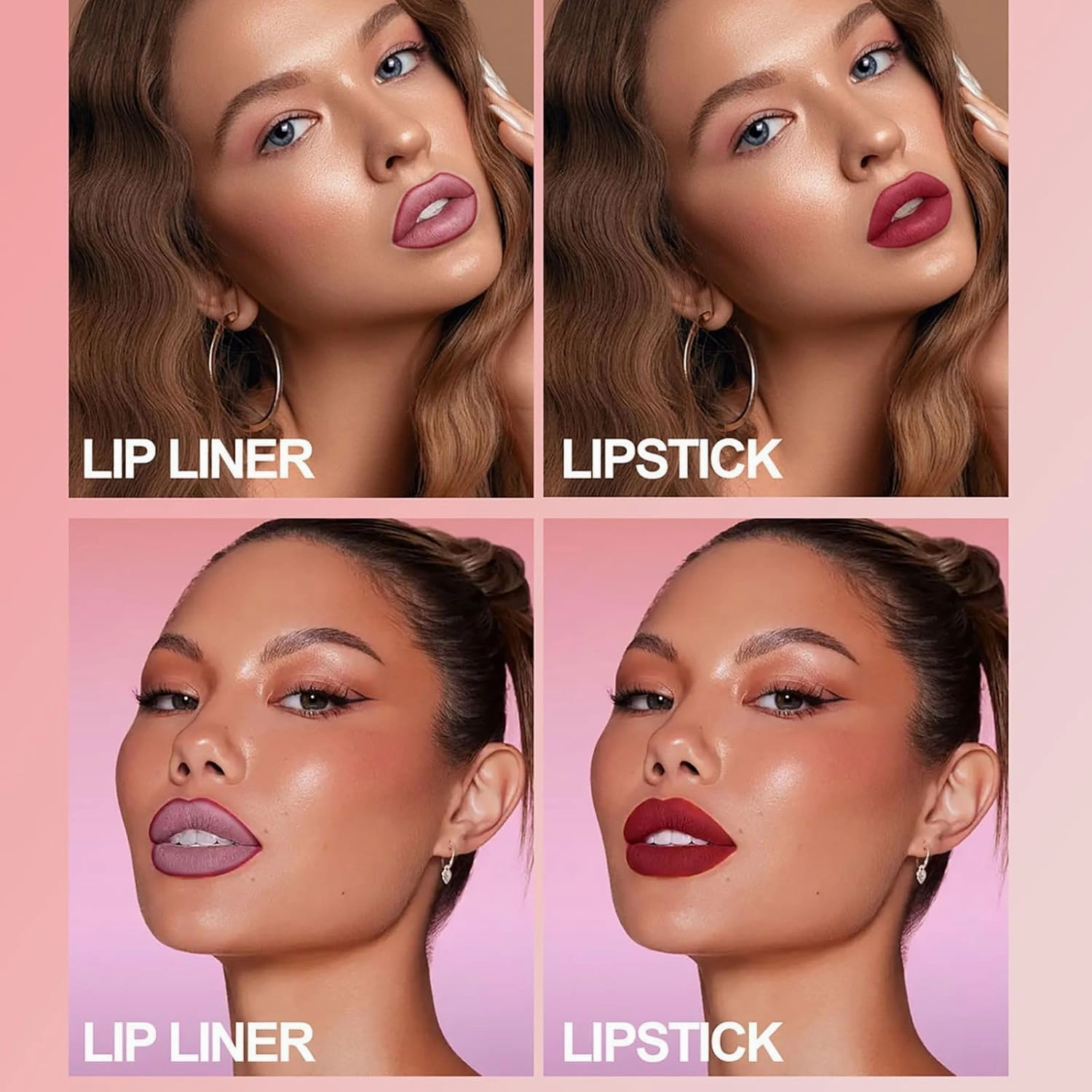 Lifter Glaze Oil Balm,Lip Balm With 24hrs Of Smooth,Long-Lasting Hydration, Smooth, Reduced Lip Lines, Long-Lasting Waterproof Matte Lipstick Set