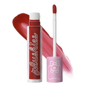 Lime Crime Plushies Soft Matte Lipstick, Cherry Soda (Muted Cherry Red) - Blackberry Candy Scent - Plush, Long Lasting & High Comfort for All-Day Wear - Talc-Free & Paraben-Free