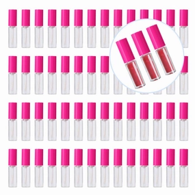 Lip Gloss Tubes 100 Pcs Clear Lip Gloss Bottles Makeup Accessories with Portable Design