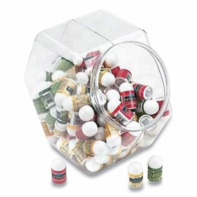 Lip Naturals Assorted Flavors Lip Balm, Bing Cherry, Tea Tree Mint, Vanilla Bean, 0.1 oz Tube, 100/Box