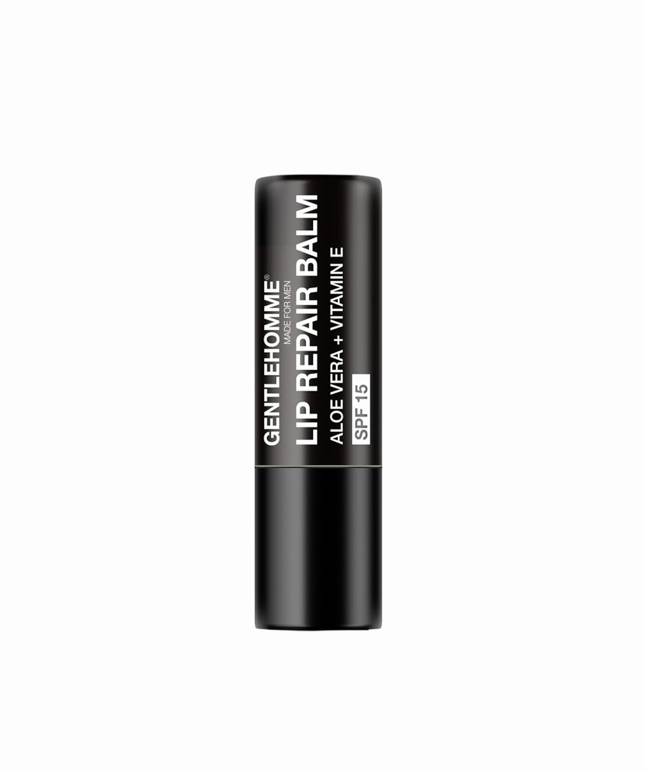 Lip Repair Balm - Men’s Lip Balm with SPF 15 - With Aloe Vera & Vitamin E - Repair & Hydrate Dry, Cracked, Chapped Lips - Long-Lasting Moisture - Clear Balm - Lip Care - Vegan - 1 Pack