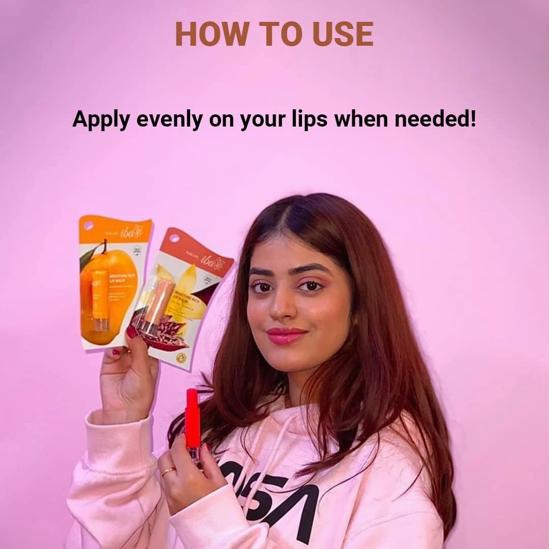 Lips Moisture Rich Lip Balm - Cocoa Vanilla, 4.5 g (Pack of 2) | For Dry Damaged & Chapped Lips | Enriched with Cocoa Butter, Shea Butter l Glossy Finish | Halal Certified & Vegan