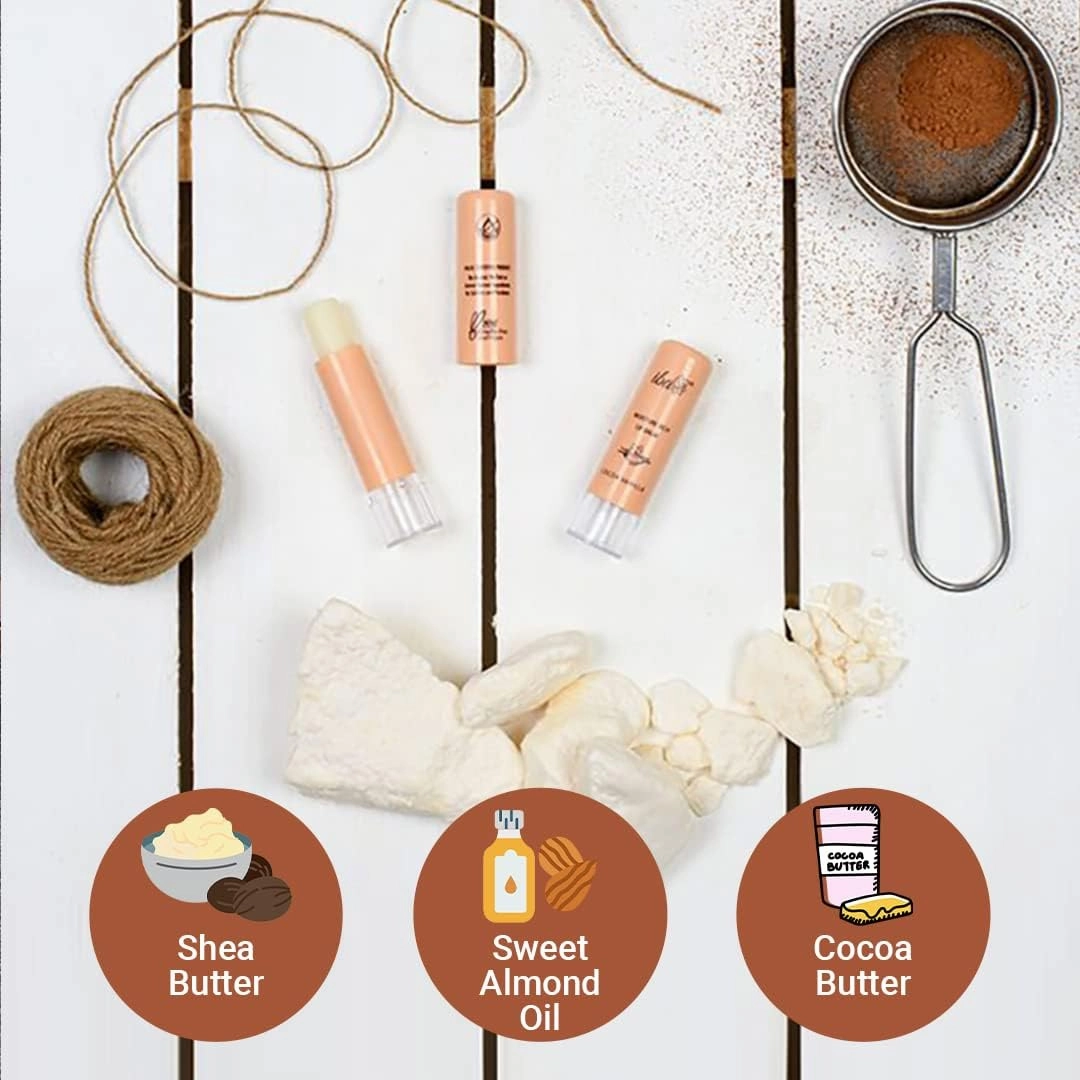 Lips Moisture Rich Lip Balm - Cocoa Vanilla, 4.5 g (Pack of 2) | For Dry Damaged & Chapped Lips | Enriched with Cocoa Butter, Shea Butter l Glossy Finish | Halal Certified & Vegan