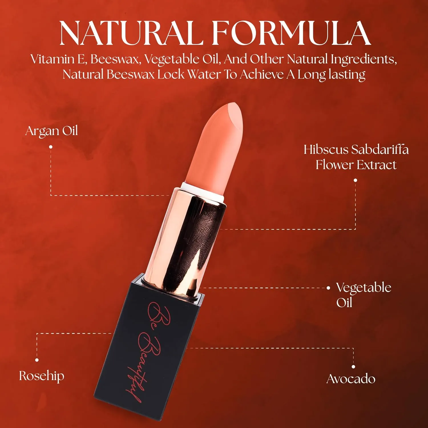 lipstick provides smooth application hydration and moisture to the lip long lasting wear non-sticky glides on provides maximum color organic shea butter pink obsession