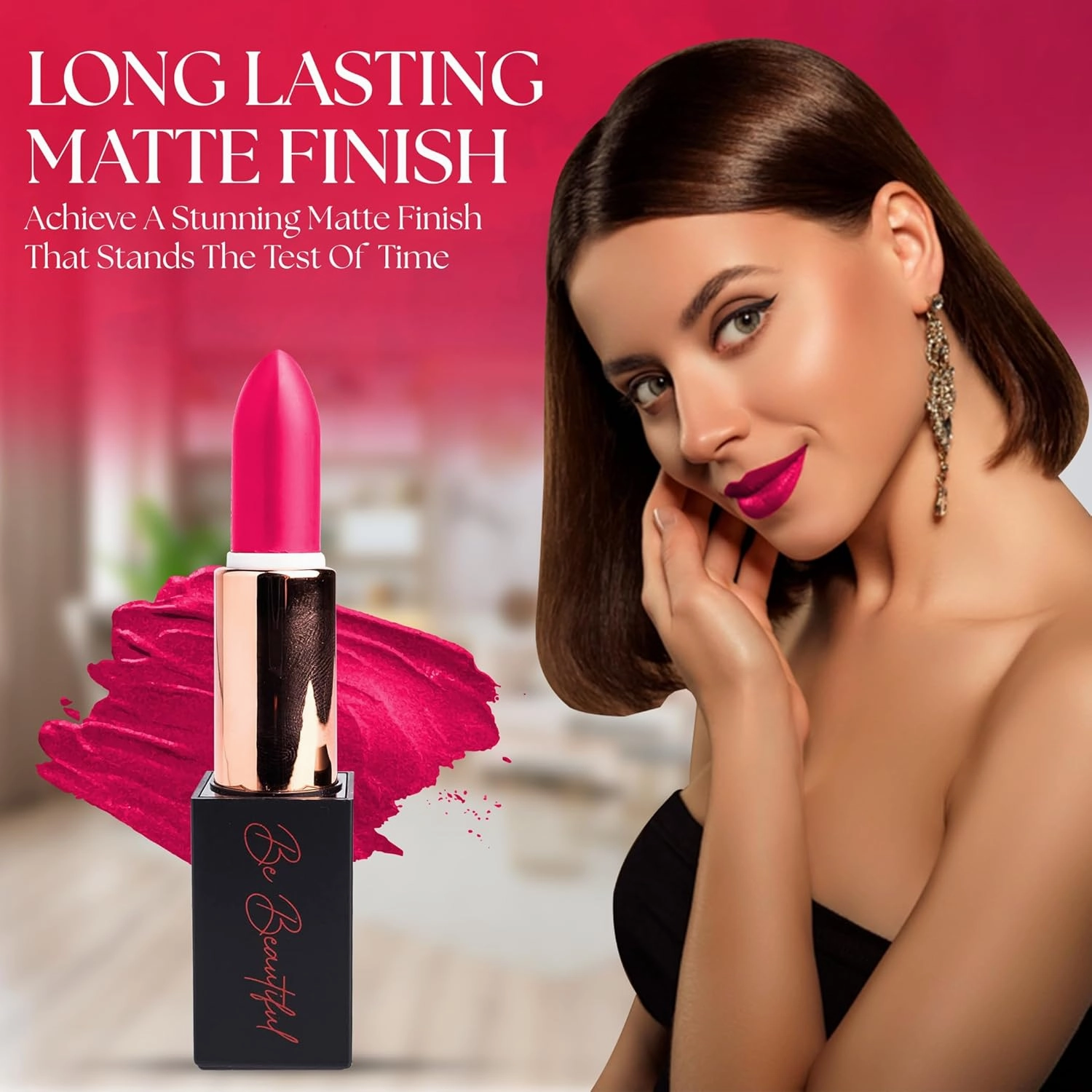 lipstick provides smooth moisturizing application creamy on my lips hydrating long lasting wear non-sticky glides on provides maximum color organic shea butter-valentine
