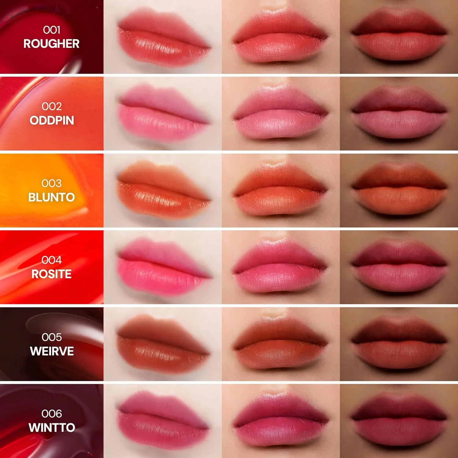 Liptique Korean Lip Stain Peel Off - 24 Hour Long Lasting Lip Tattoo, Waterproof & Transfer Proof, Nourishing & Hydrating Lip Tint for Women, Instant Plumping Lip Tints Peel Off (002 ODDPIN)