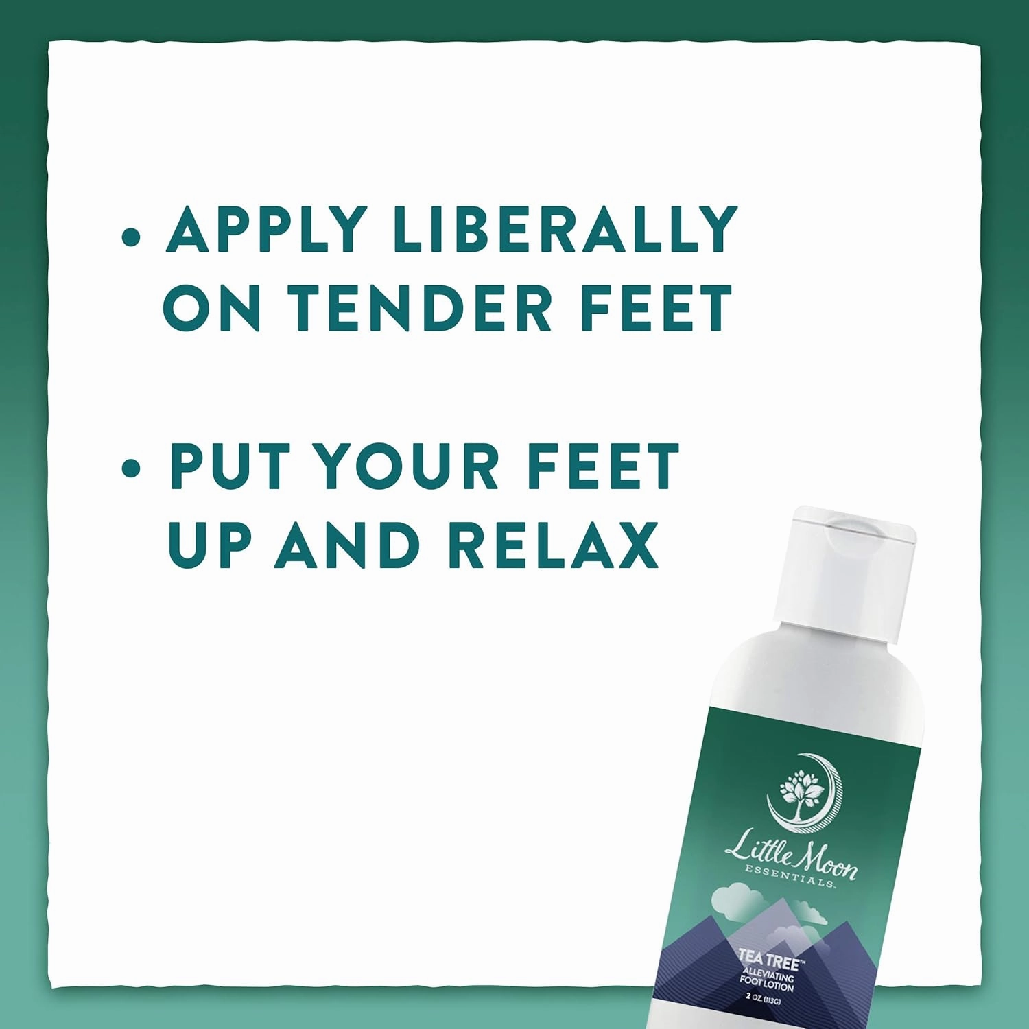 Little Moon Essentials Alleviating Foot Lotion, Tea Tree, 4 oz.