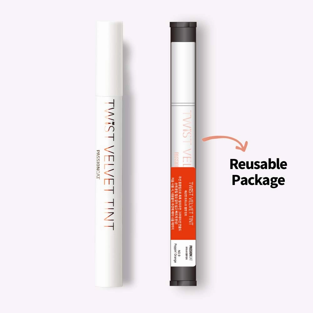 Long Lasting Lip Stain for Lips and Cheek Tint | High Pigment Color | lightweight Matte Finish | Weightless | Full Coverage | Twist Velvet Tint #9 (No.9)