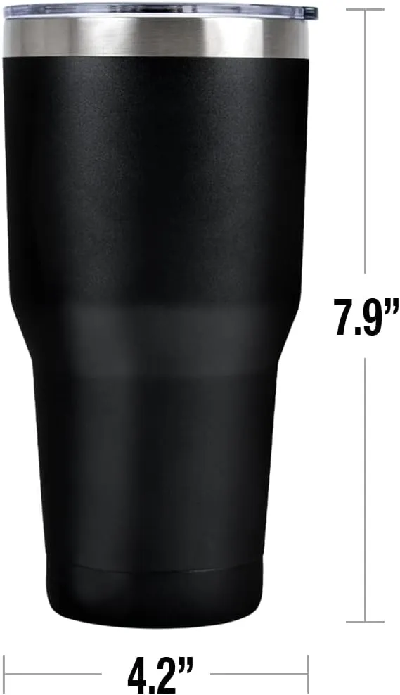 Looney Tunes Marvin Martian Circle Pattern Stainless Steel Tumbler 30 oz Coffee Travel Cup, Vacuum Insulated & Double Wall with Leakproof Sliding Lid