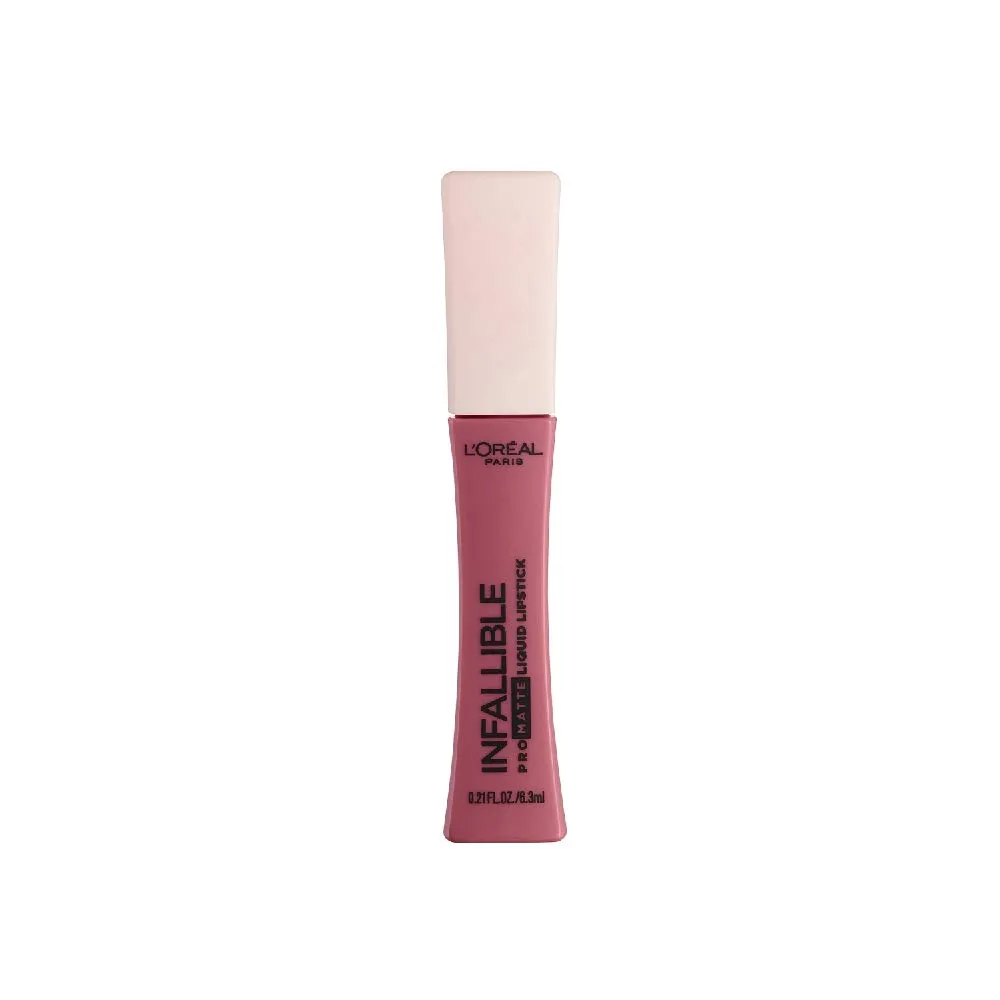 L'Oreal Paris Makeup Infallible Pro Matte Les Macarons Scented Matte Liquid Lipstick, Highly Pigmented, Longwear, Waterproof and Smudge Proof, Dose of Rose, 0.21 fl; oz.