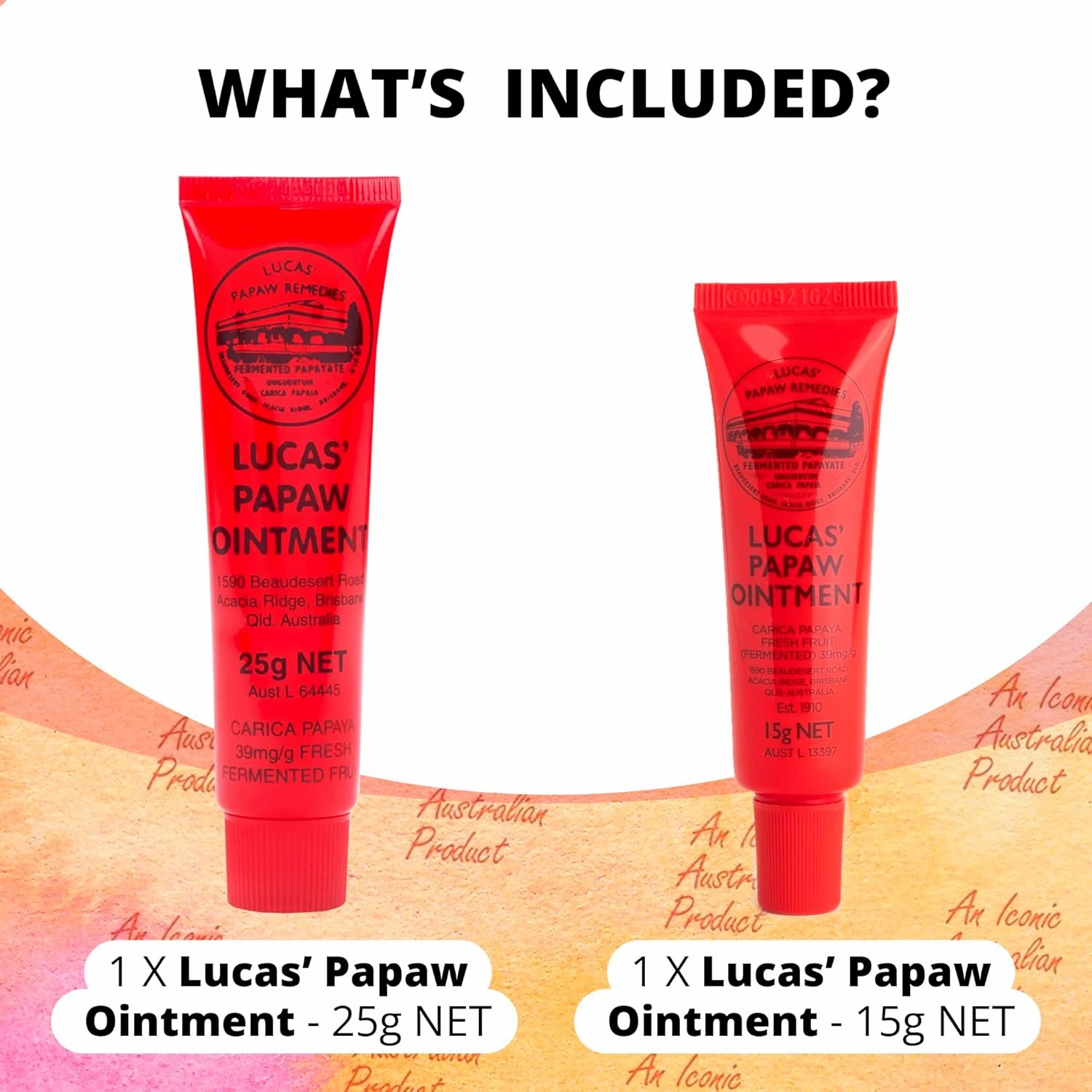 Lucas Pawpaw Lip Ointment, Lucas Pawpaw Cream, Lucas Pawpaw Ointment for Lips & Dry Skin (15g   25g)