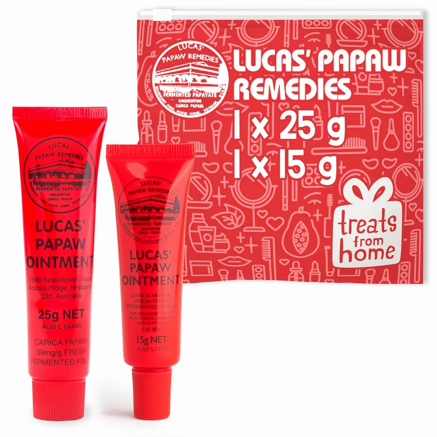 Lucas Pawpaw Lip Ointment, Lucas Pawpaw Cream, Lucas Pawpaw Ointment for Lips & Dry Skin (15g   25g)