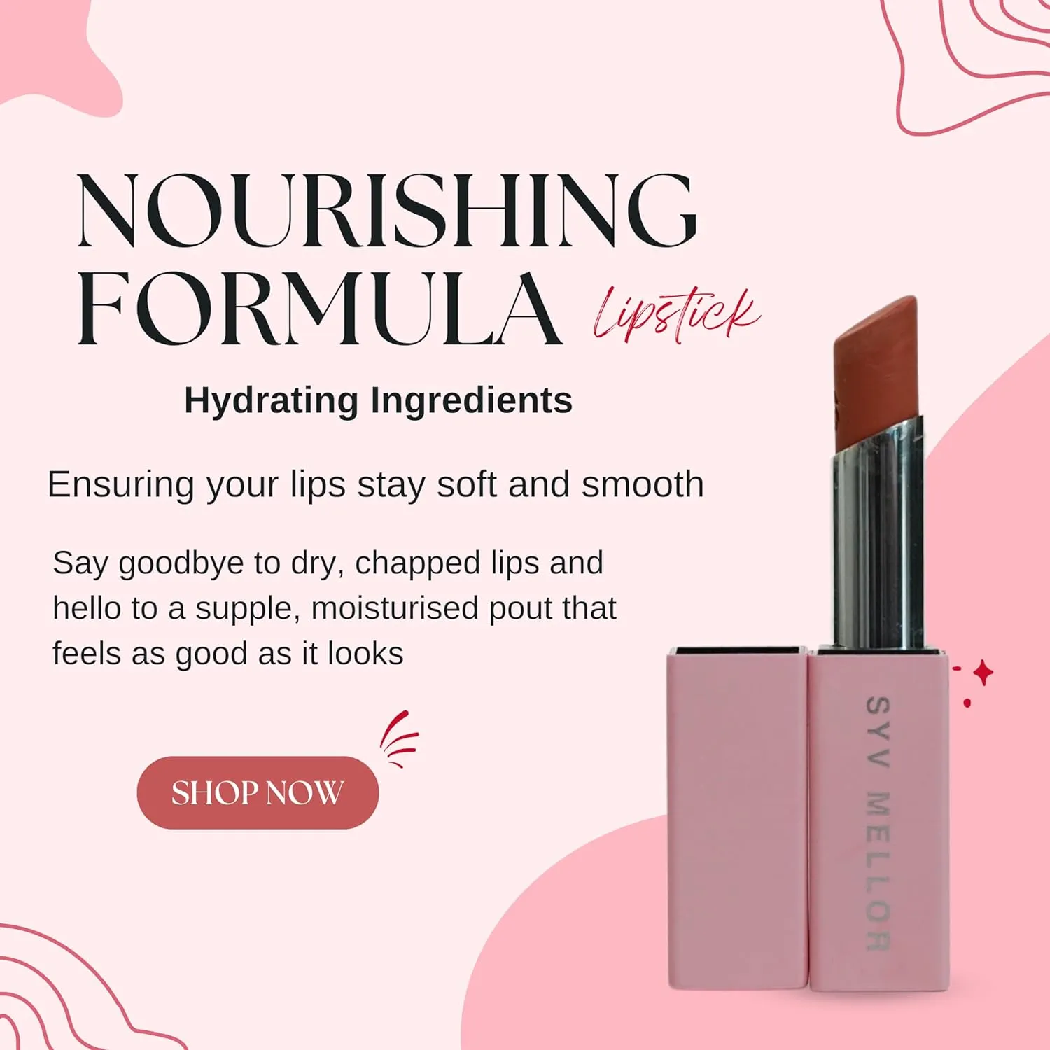 Lustrous Lipstick for women High Impact Lip Color, Moisturising Creamy Formula Long Lasting Instant Shine, Waterproof Hydrating Lipstick for Glowing Lips Elegant & Bold Lip Makeup, Static