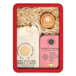 Luxury Gift Box | Nourishing Scented Soap Bar | Moisturising Hand Cream Bar | Luxury Lip Balm | Gift For All Occasions | Nourish & Revitalise Your Skin | Packaging May Vary