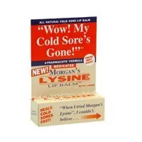 Lysine Lip Balm Medicated, 0.17 oz by Morgans (Pack of 3)