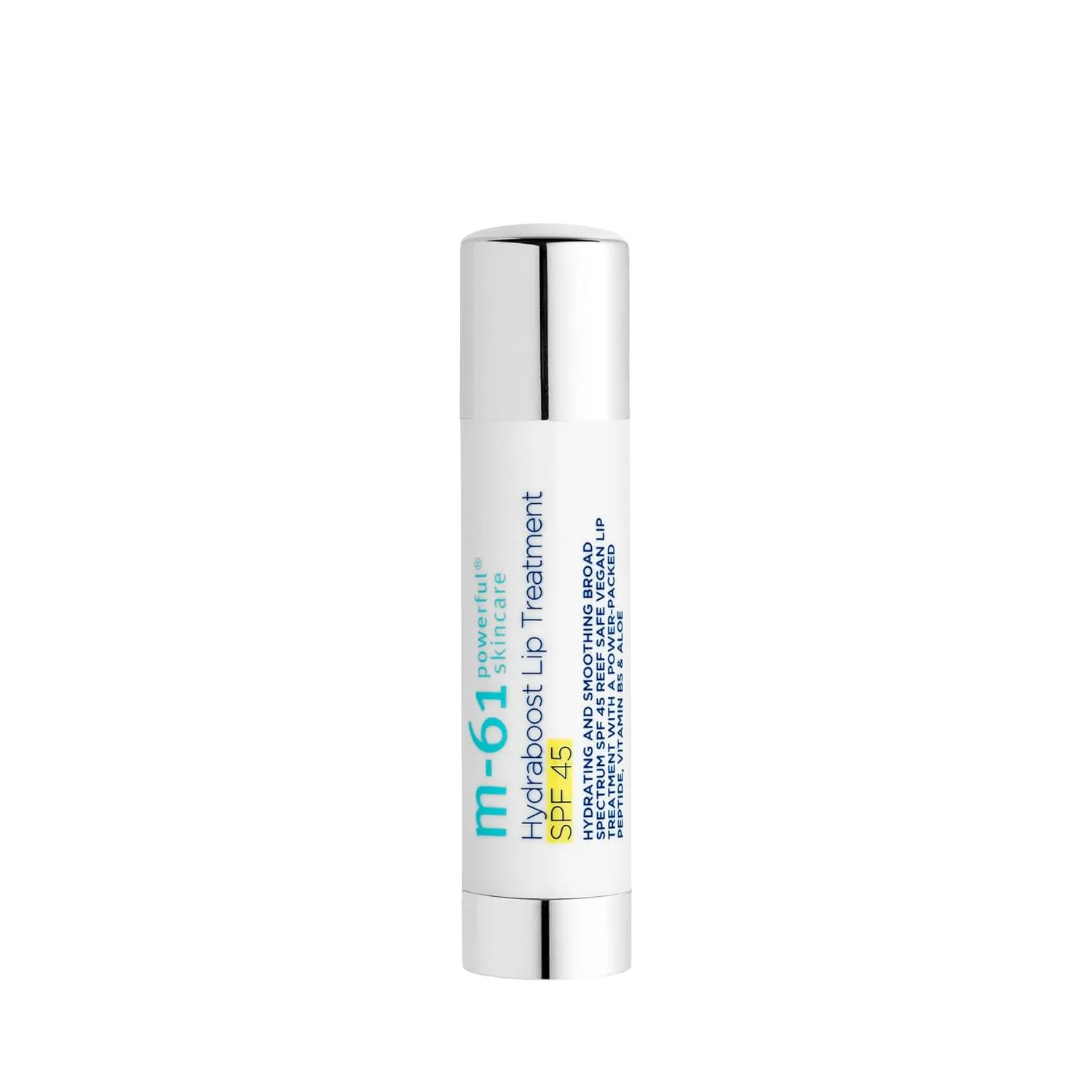 M-61 Hydraboost Lip Treatment SPF 45 - Hydrating and smoothing broad spectrum SPF 45 reef safe vegan lip treatment with a power-packed peptide, vitamin B5 & aloe
