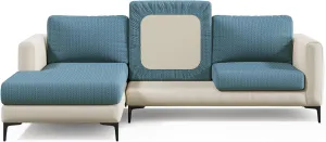 Magic Sofa Cover - Wheat Pet-Proof Sofa Seat Cover - Medium, Steel Blue - Easy Installation, Stain Resistant, Machine Washable, Stretchy Covers for Sectional Couches and Sofas