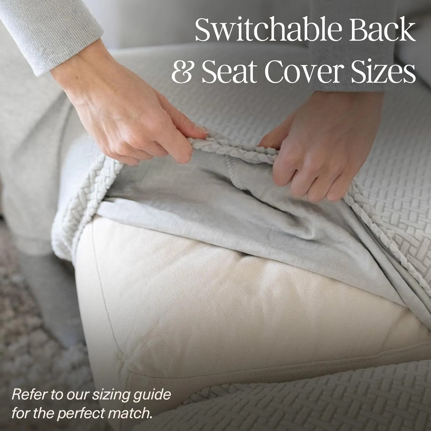 Magic Sofa Cover - Wheat Pet-Proof Sofa Seat Cover - Medium, Steel Blue - Easy Installation, Stain Resistant, Machine Washable, Stretchy Covers for Sectional Couches and Sofas