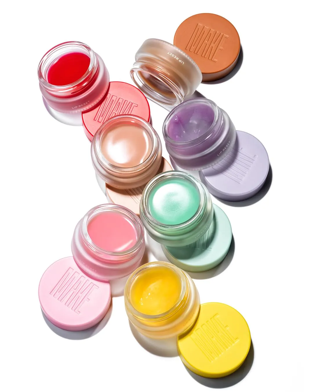 MAKE Beauty Lip Reset Overnight Lip Mask. Nourishing, Hydrating Lip Treatment for Dry, Flaky Lips. Plumps, Softens, and Smooths. Cosmic Cherry Flavor