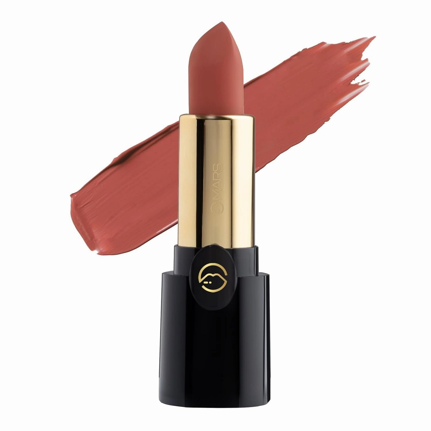 MARS Plush Velvet Creamy Matte Lipstick for women | Smooth Glide | One Swipe Pigmentation | Non-Drying and Creamy Formula | Rich and Vibrant Color | 3.2 gm | (06-Peach Melody)
