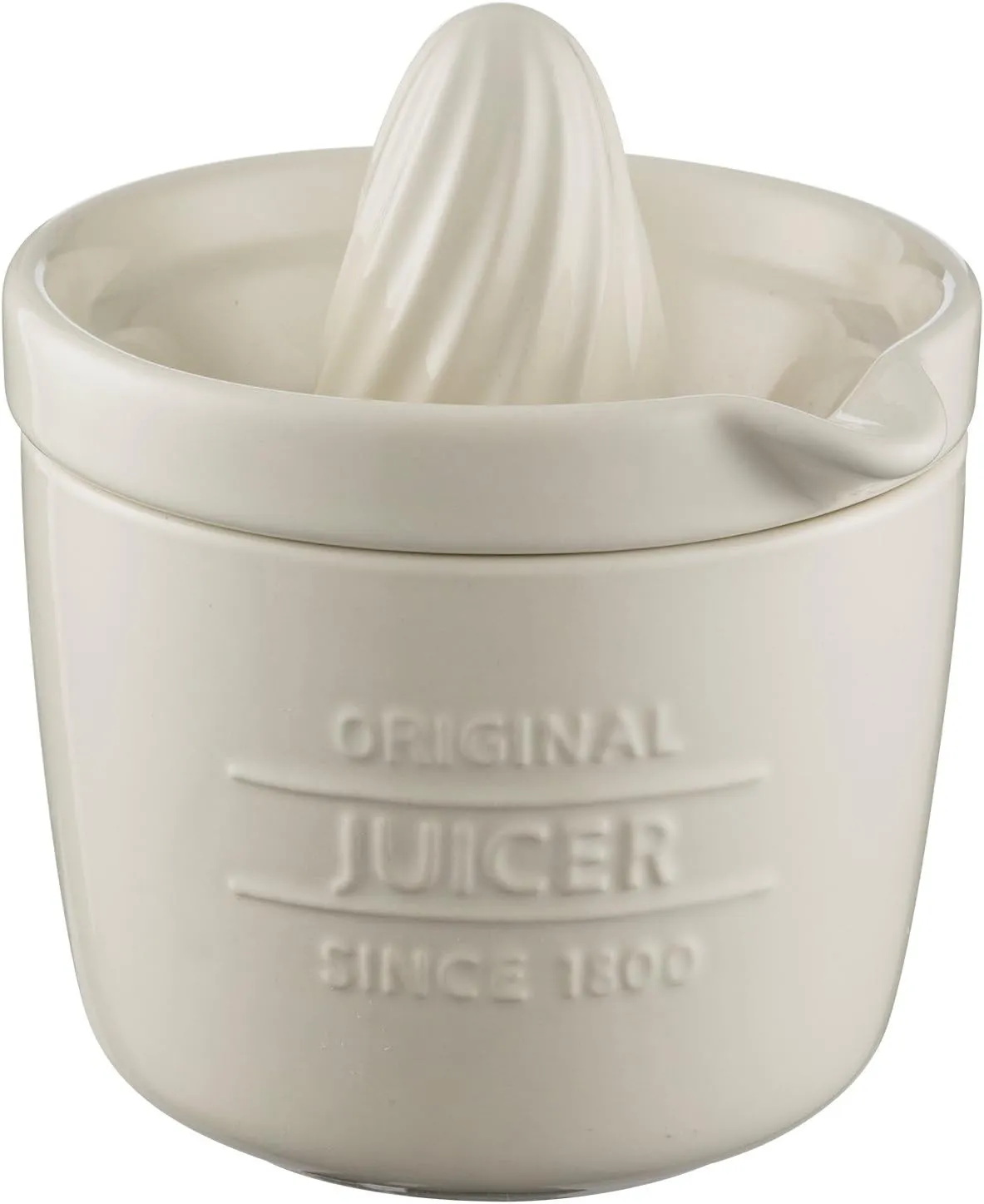 Mason Cash 2008.192 Innovative Kitchen Juicer and Store, Ceramic, Off- White, 13 x 13 x 15.5 cm