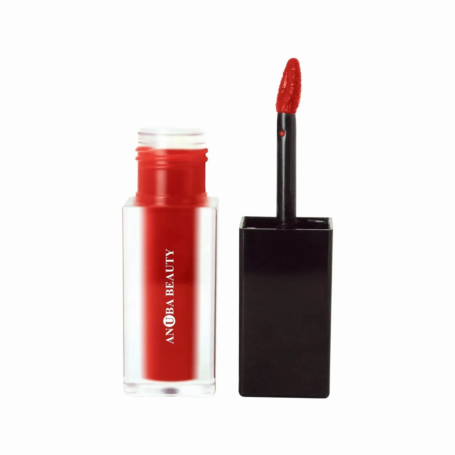 Matte Lip Stain - True Crimson Red, Luxurious Long-Lasting Color, Velvety Matte Finish, Plant based, Vitamin E Enriched, smudge proof lipstick (True Crimson, medium)