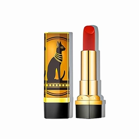 Matte Lipstick The British Museum Egypt Series Luxury Satin Lipstick Long-Lasting Vegan Cruelty-Free (302#)