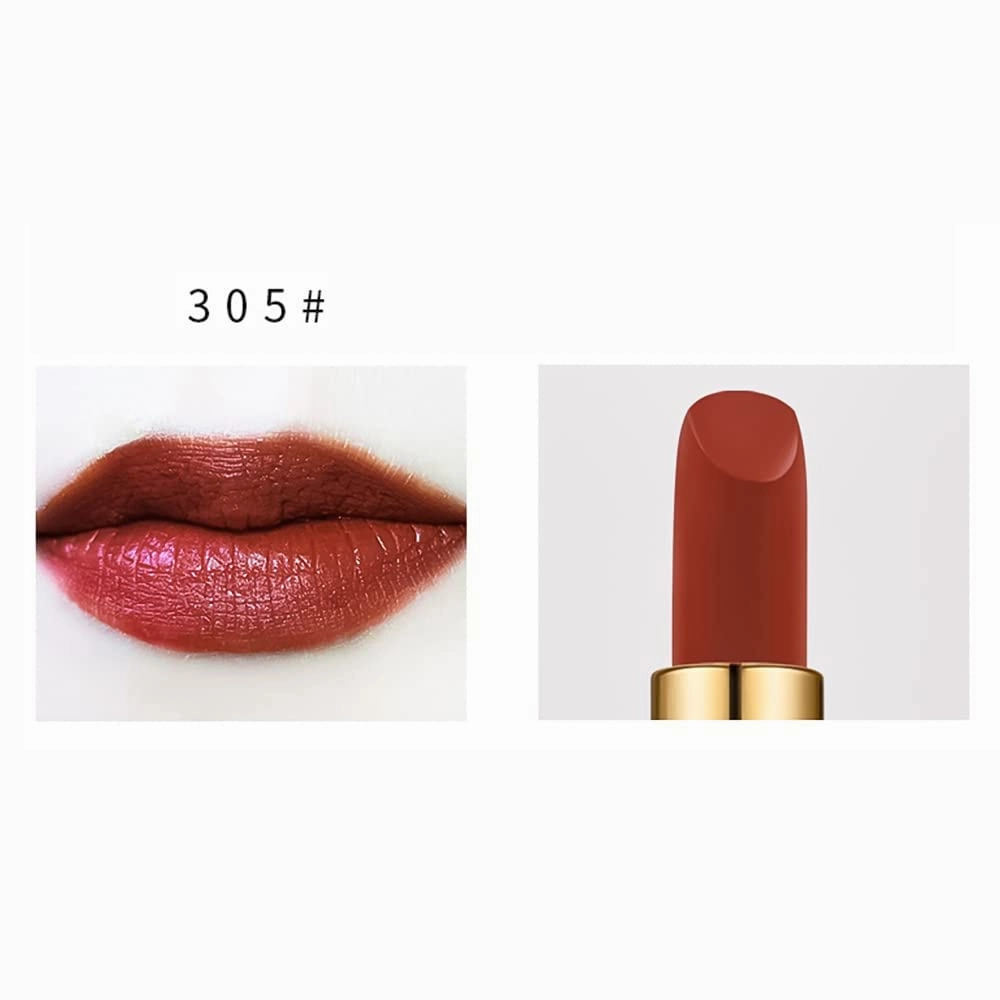 Matte Lipstick The British Museum Egypt Series Luxury Satin Lipstick Long-Lasting Vegan Cruelty-Free (305#)