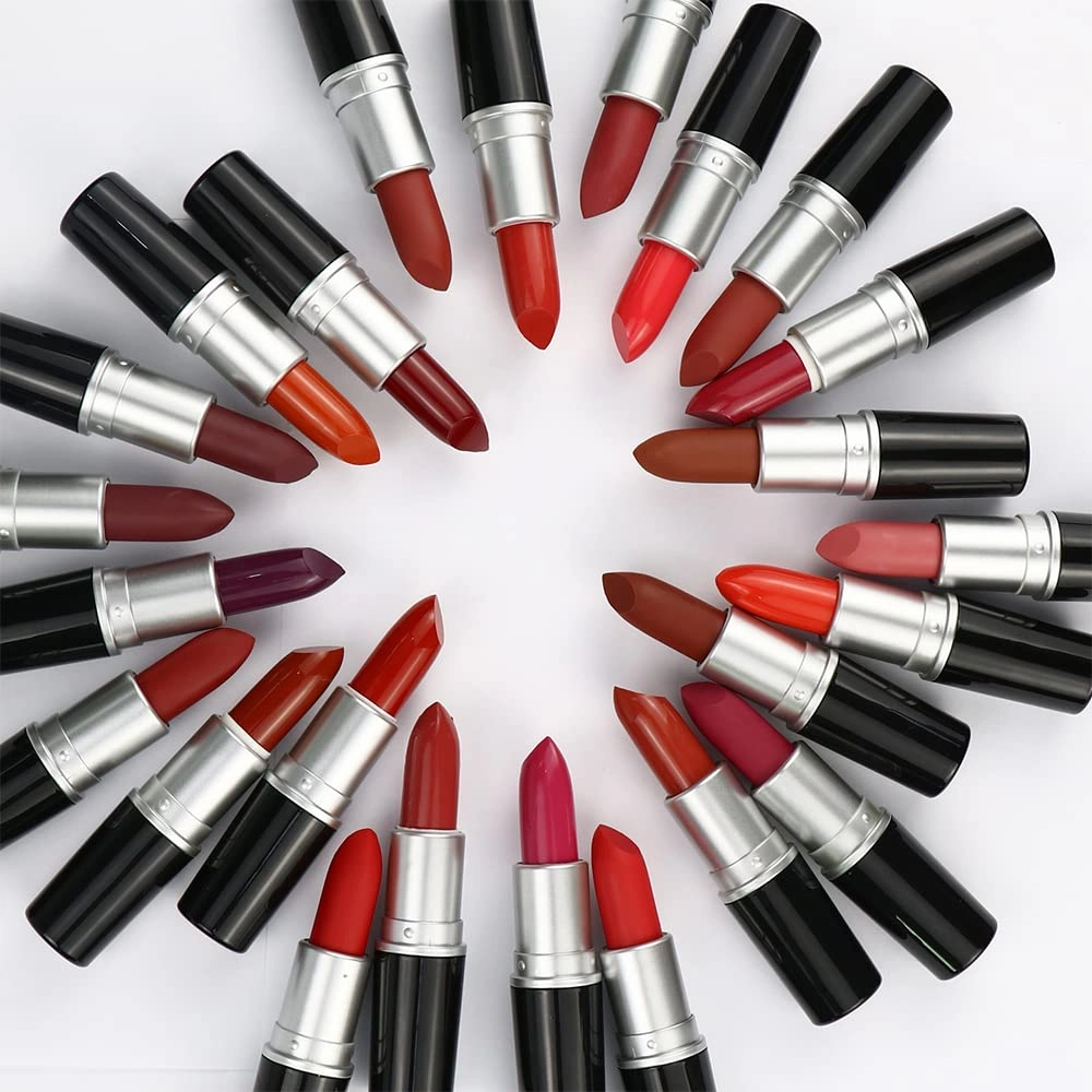Matte Waterproof LipStick, 14 Colors Long Lasting Lip Makeup No Fade Pigmented Lip Stick Cosmeitc Gift for Girls and Women (12#)