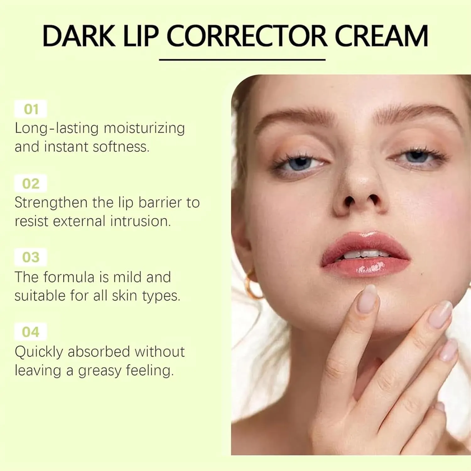 Mavella Dark Lips Cream, Natural Dark Lips Corrector Repair Balm, Organic Lip Lightening Balm for Dry Cracked, Wrinkles Remover Cream, Deep Hydrating & Nourishing (2pcs)