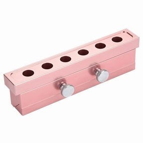 MAVIS LAVEN 12.1 DIY Lip Balm Maker Tool Aluminum Alloy Rose Gold Lipstick for Beauty Home Use(6 Holes)